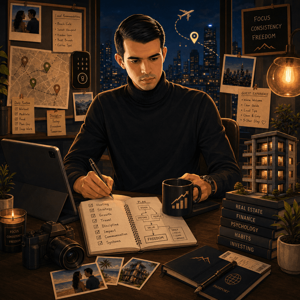 Retrato ilustrado de Isaac